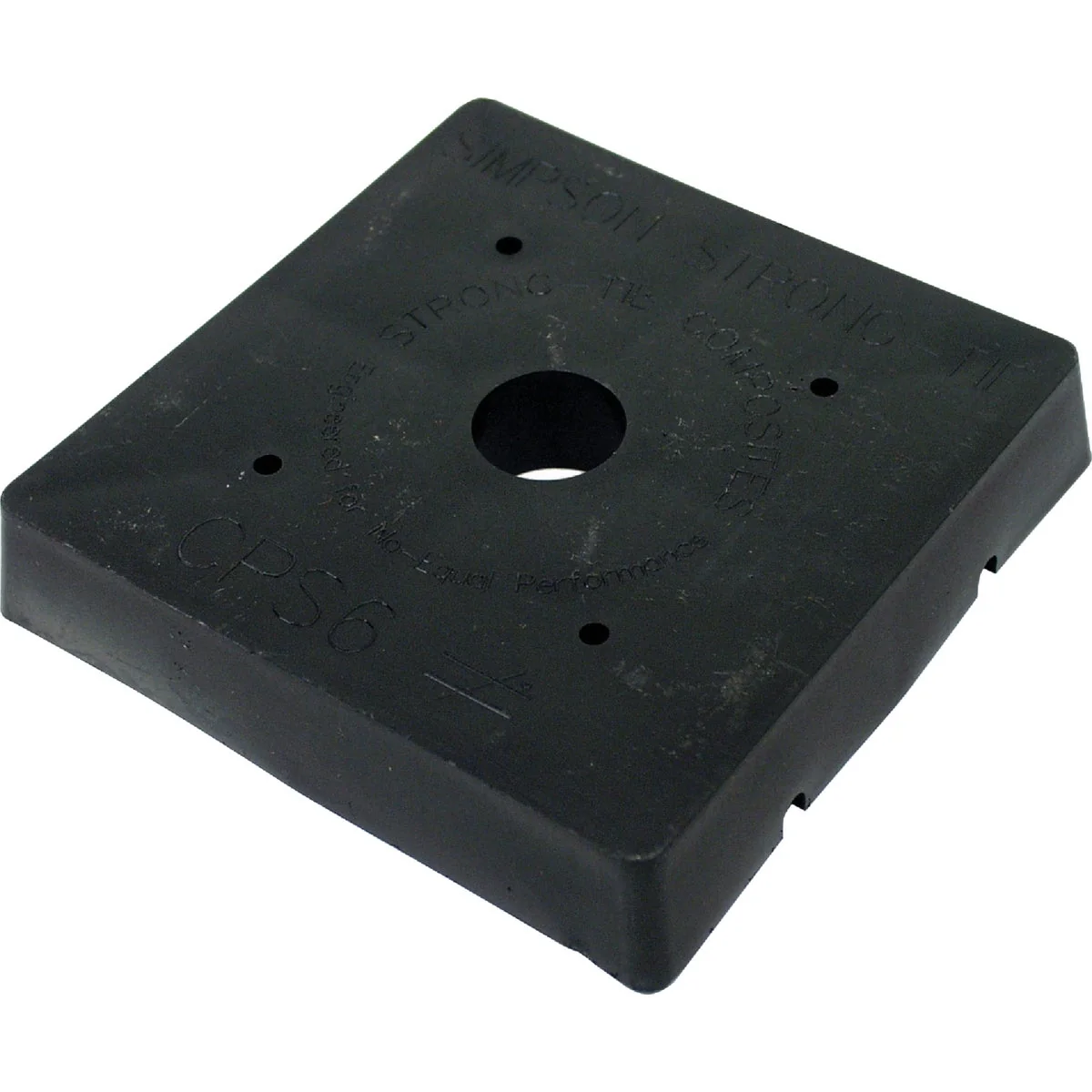 Flexible Simpson Strong-Tie 6 In. x 6 In. Black Composite Standoff Post Base Premium