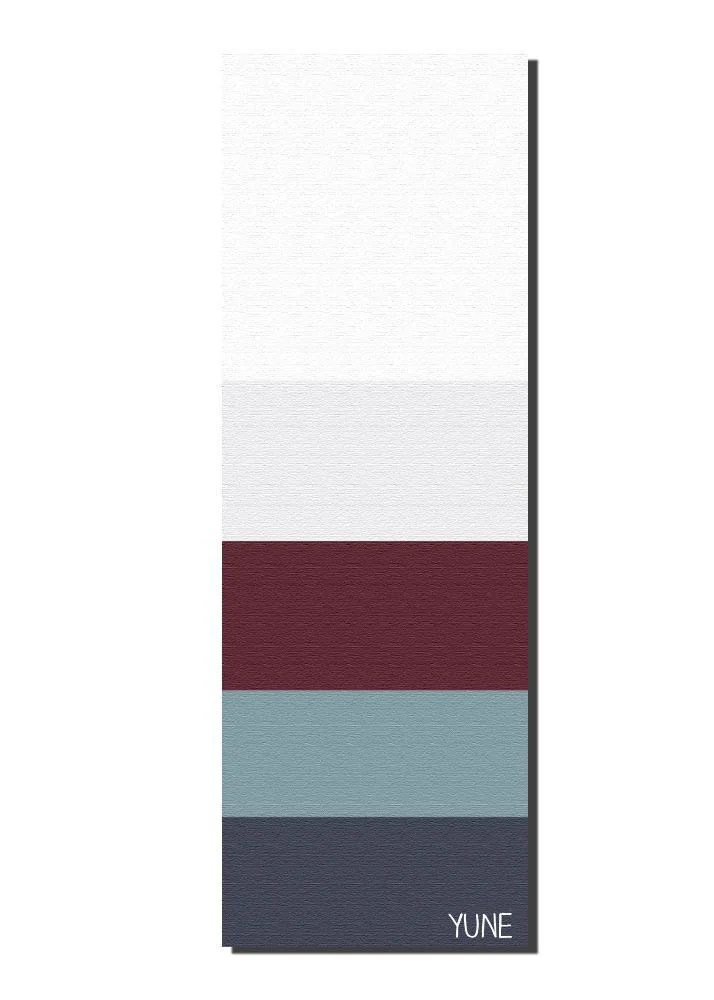 Refined Yoga Mat 6mm Lightweight Striped Non-Slip Eco Friendly Yune Yoga Tofino Advanced