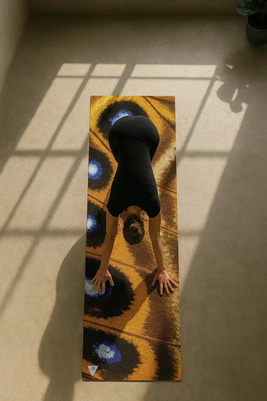 Crafted Butterfly Eco Yoga Mat – Artist Design 6mm Cushion Grip Yune Yoga Top-Quality