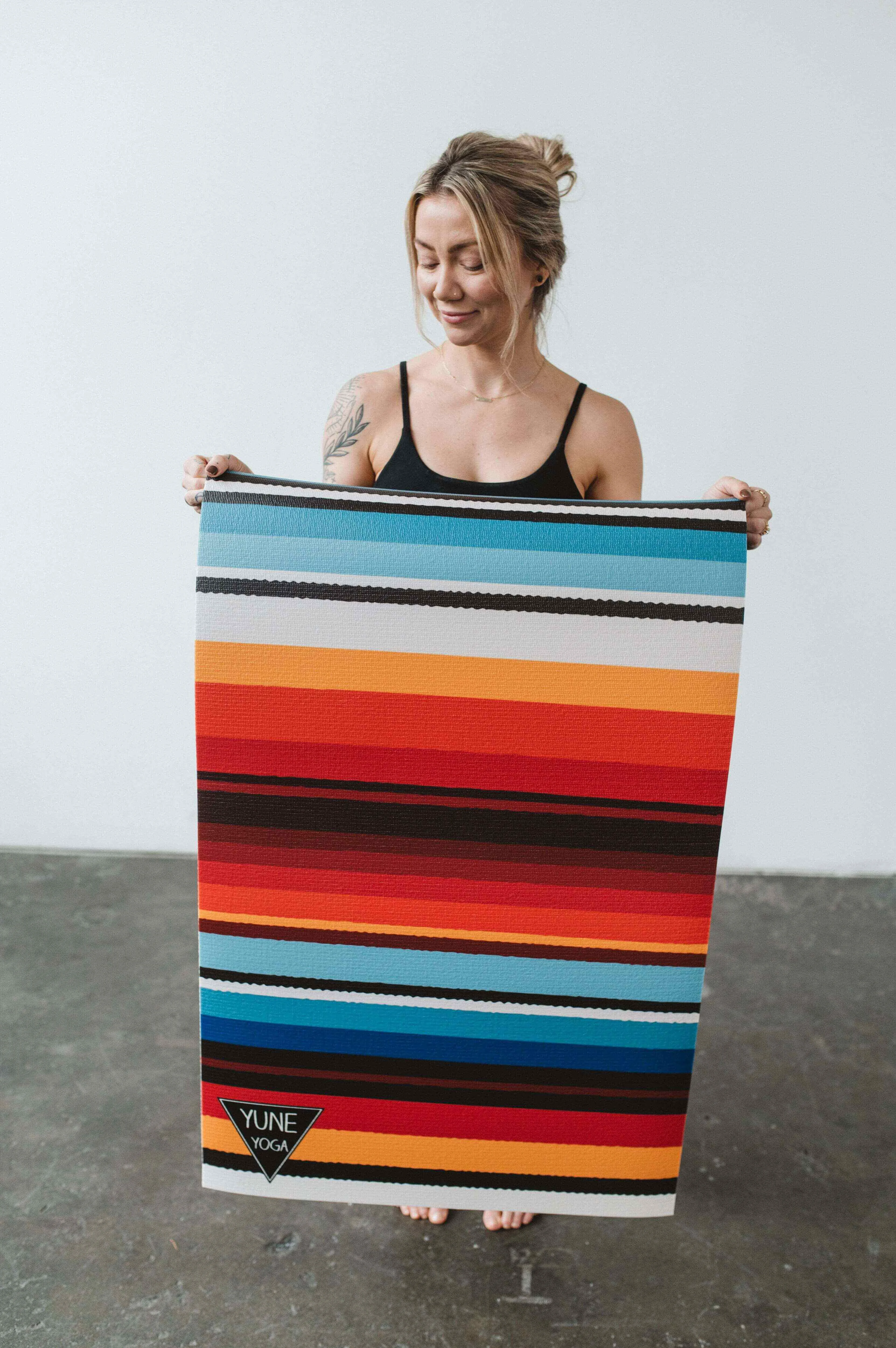 Environmentally Friendly Elk Meadow Yoga Mat – 6 mm Extra Thick Double-Sided Non-Slip Eco-Friendly PER with Multi-Color Meadow Design Yune Yoga Natural