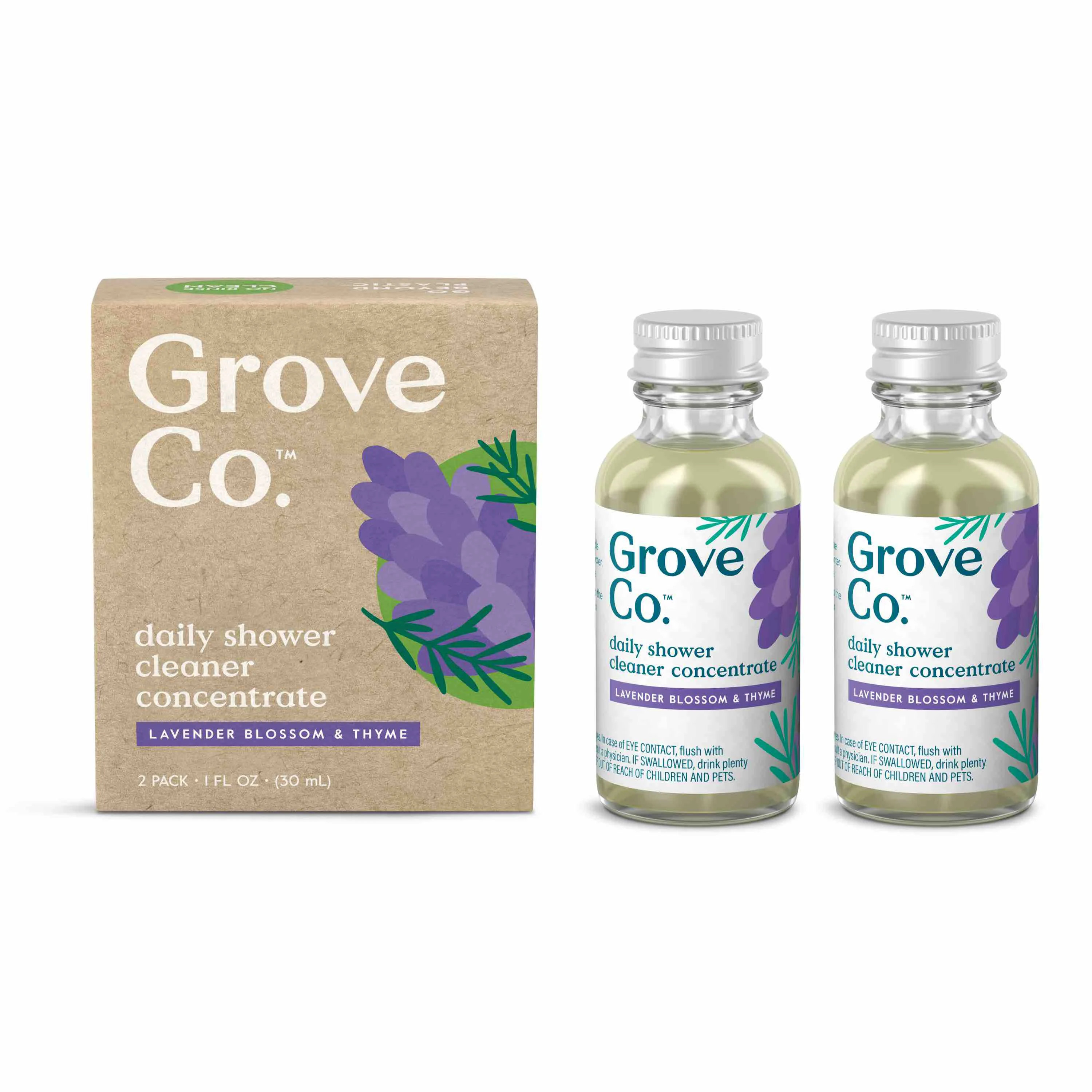 Traditional Grove Co. Daily Shower Cleaner Concentrate Consciously created homecare. Modern