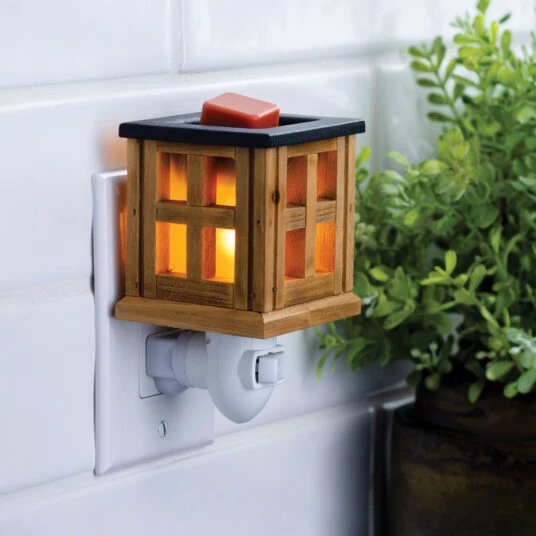 Relaxed Wooden Lantern Pluggable Fragrance Warmer Healthy