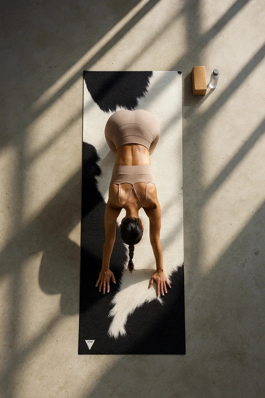 Trendy Cow Print Yoga Mat – Sustainable Toxin- Stylish Yune Yoga Pure