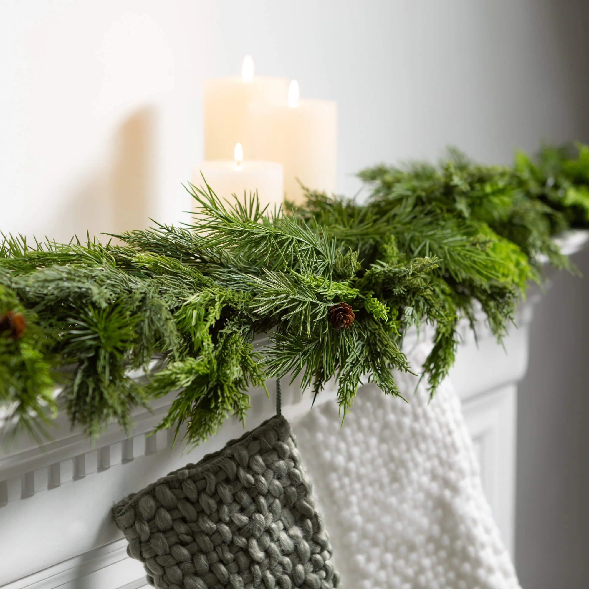 Genuine Lush Green Cedar Garland High-Quality