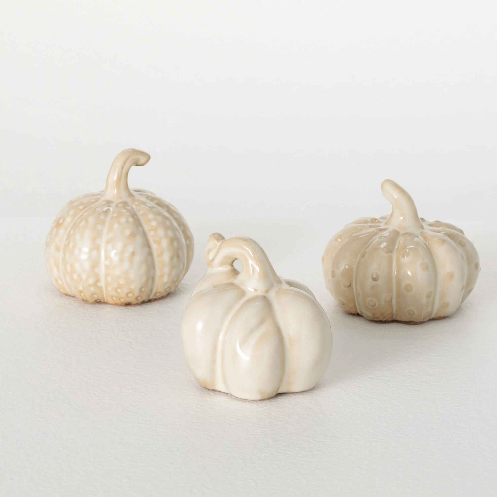 Refined Stoneware Cream Pumpkins Healthy