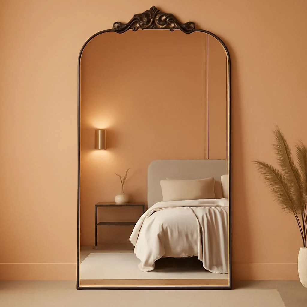 Environmentally Friendly Full Length Floor Mirror 71x28 Inch Bronze For Bedroom Top-Quality