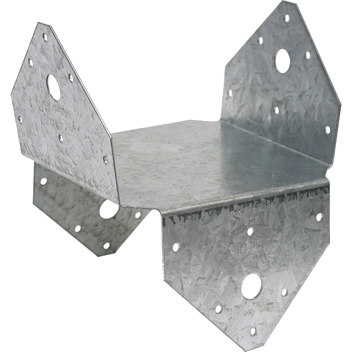 Excellent Simpson Strong-Tie 6 In. x 6 In. 18 ga Galvanized BC Post Cap Base Long-Lasting