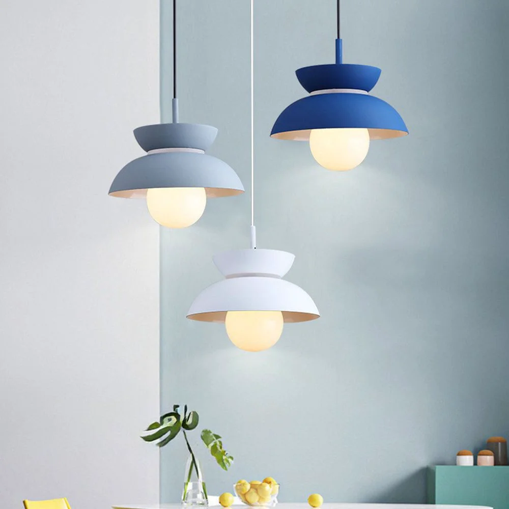 Recyclable Macaroon Colorful Simple Round Pendant Light High-Grade