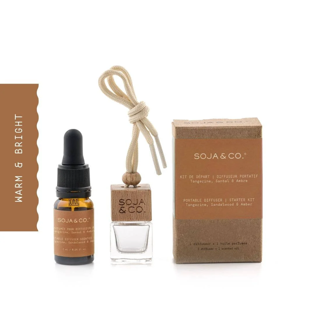 Trusted Portable diffuser Tangerine Sandalwood Amber Kit de départ Trendy