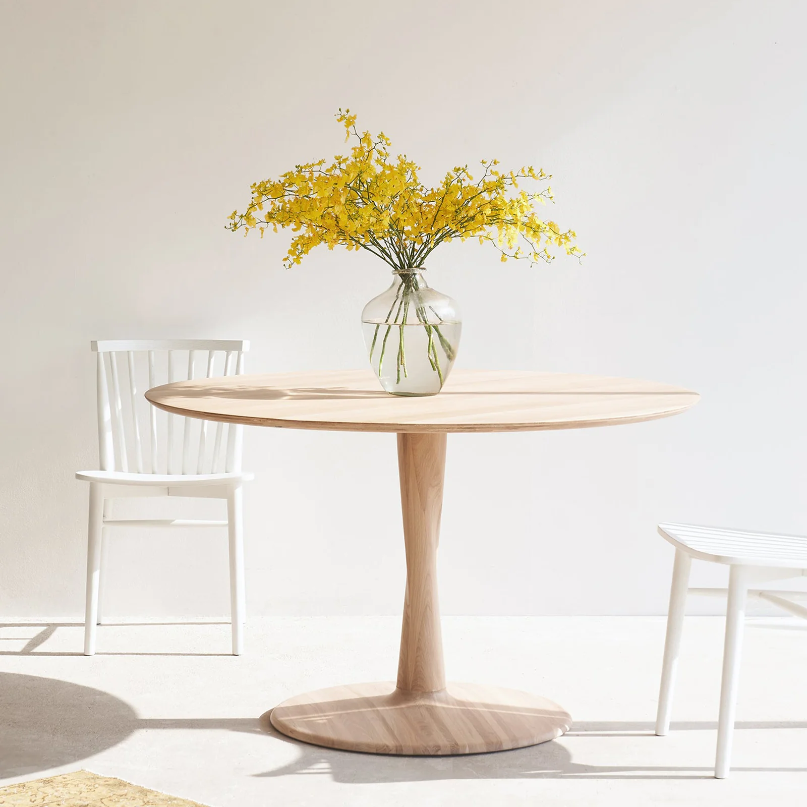 Efficient Torsion Round Dining Table Oak Trendy