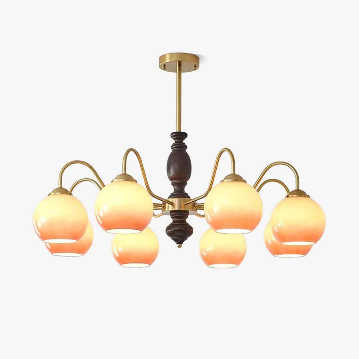 Sophisticated Caramel Orb Chandelier Innovative