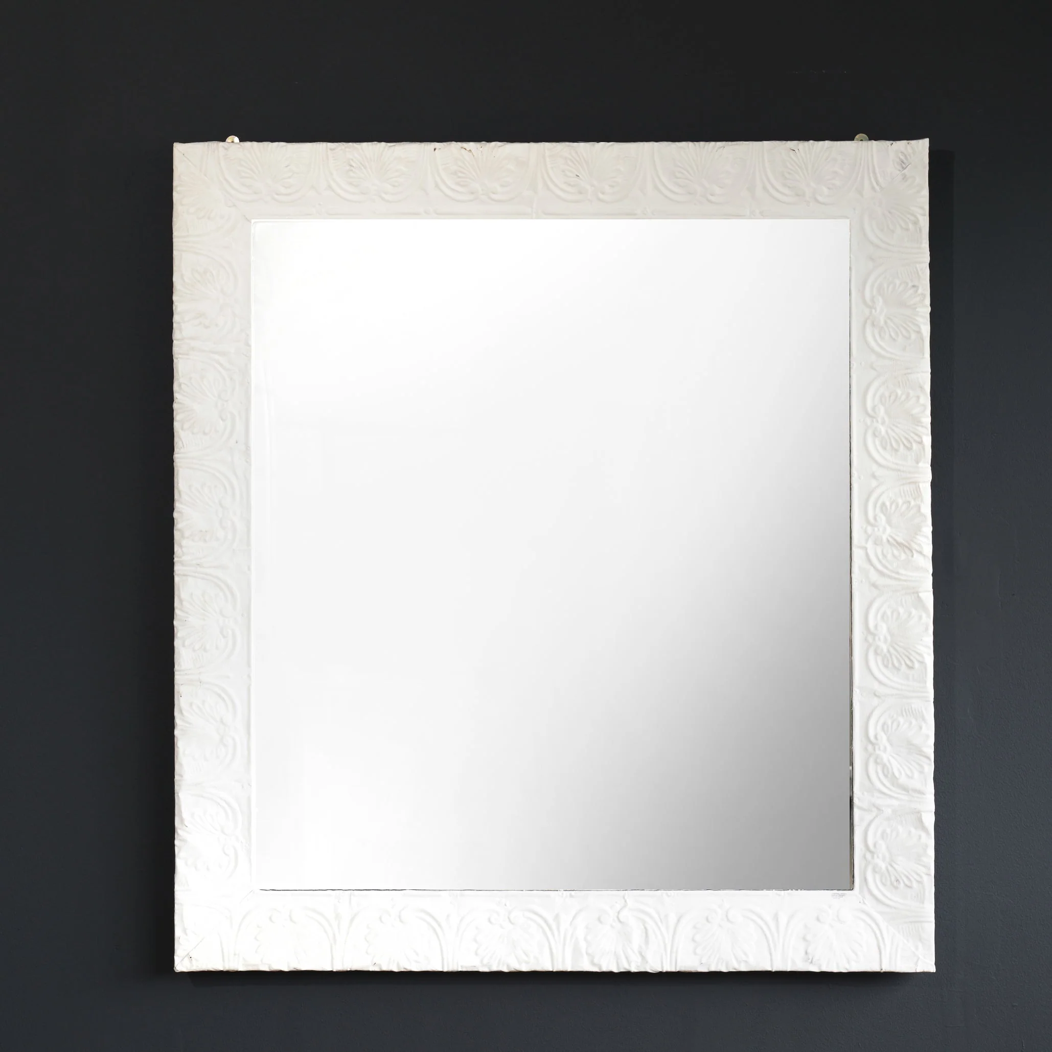 Carefully Designed Ceiling Frame Mirror White 100cm Excellent