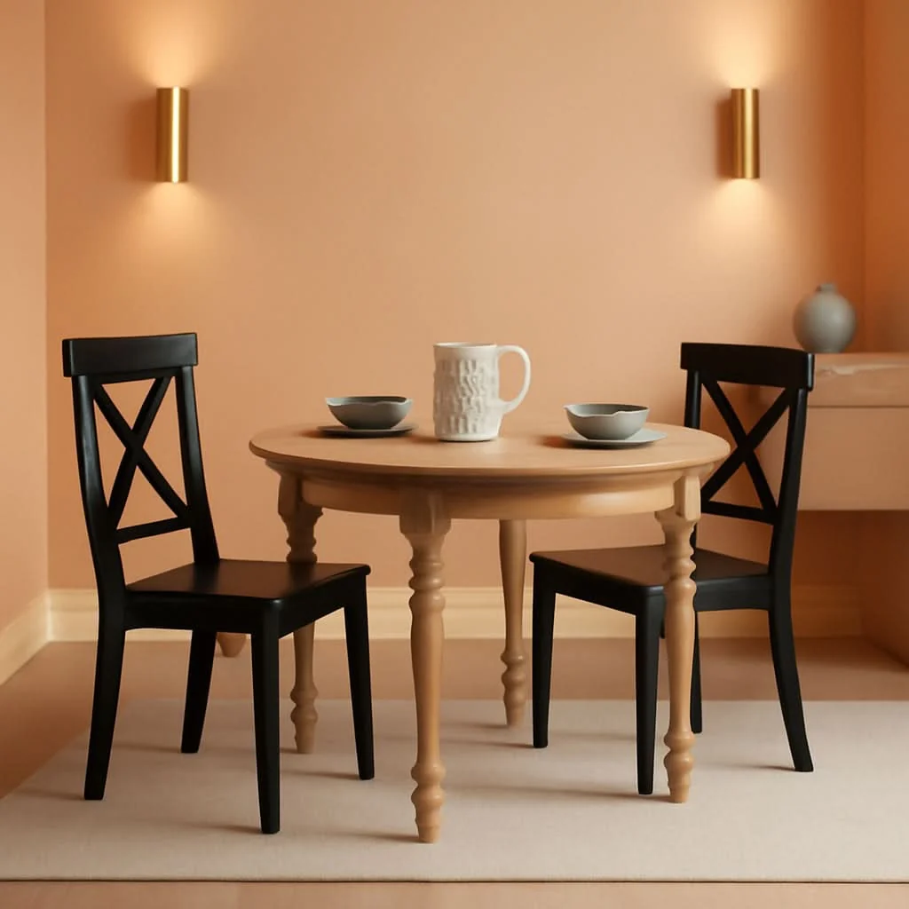 Quality Black Cross Back Dining Chair Pair For Dining Room Effective