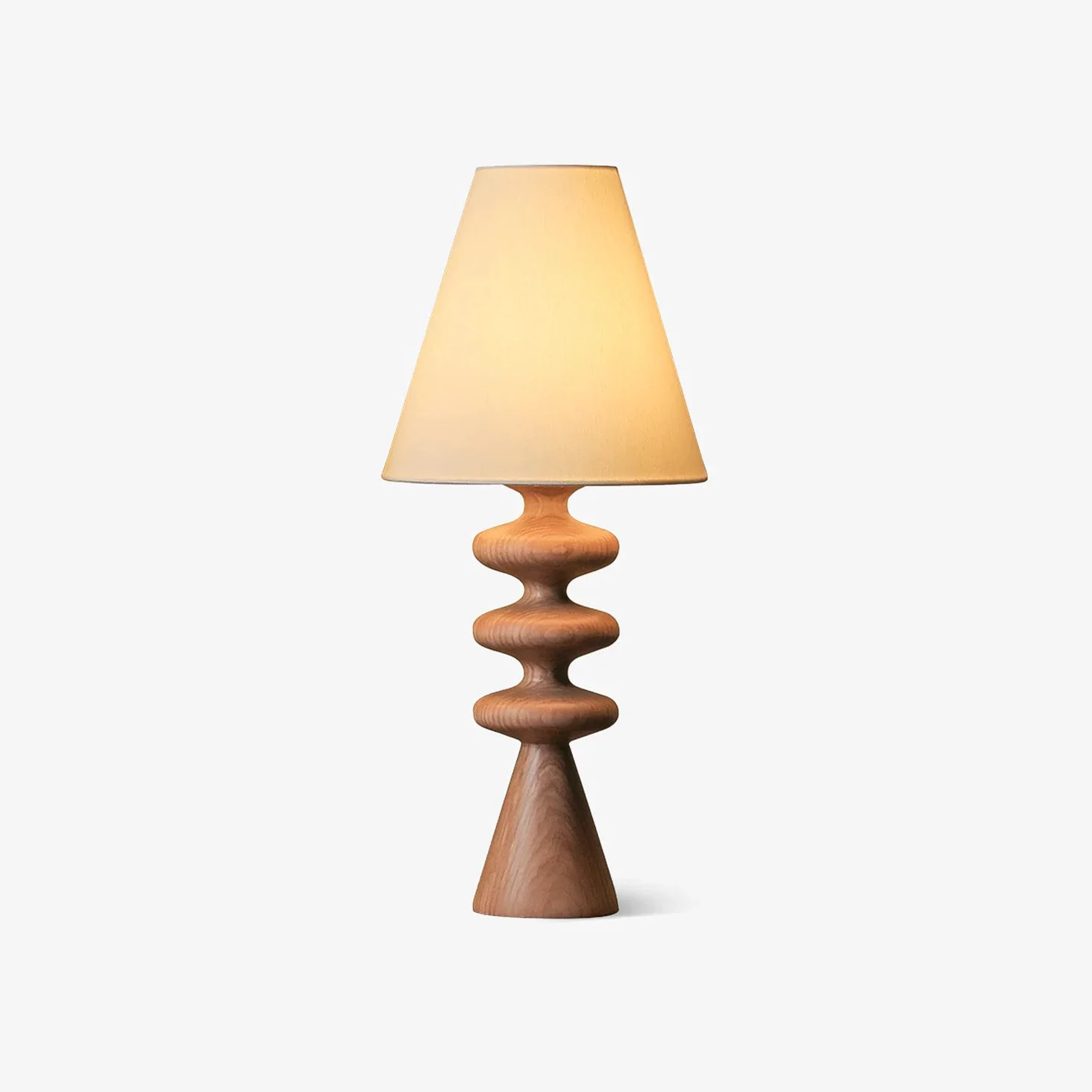 Convenient Ripple Wood Table Lamp Reusable