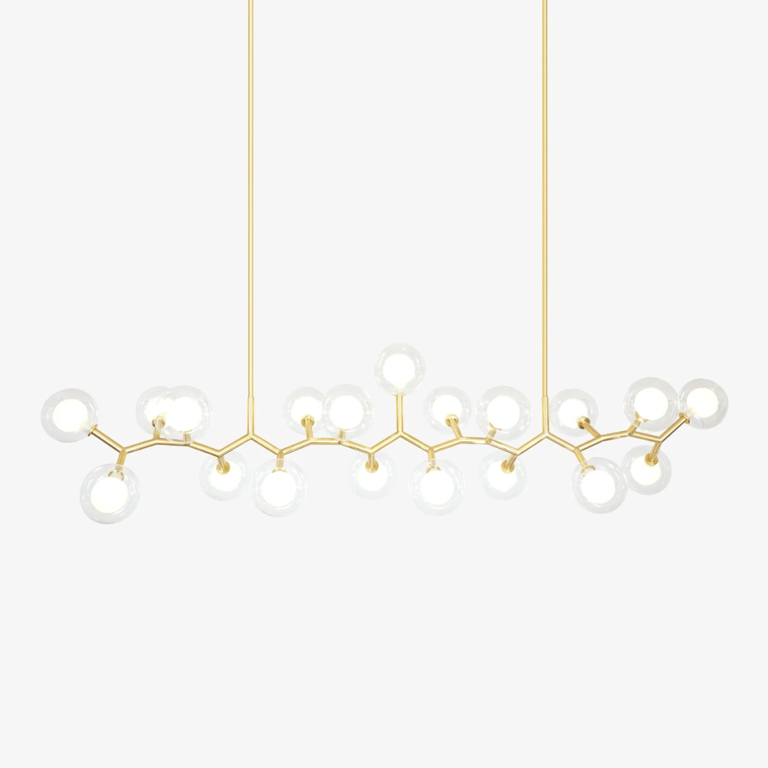 Traditional Molecular Glass Balls Chandelier Solid