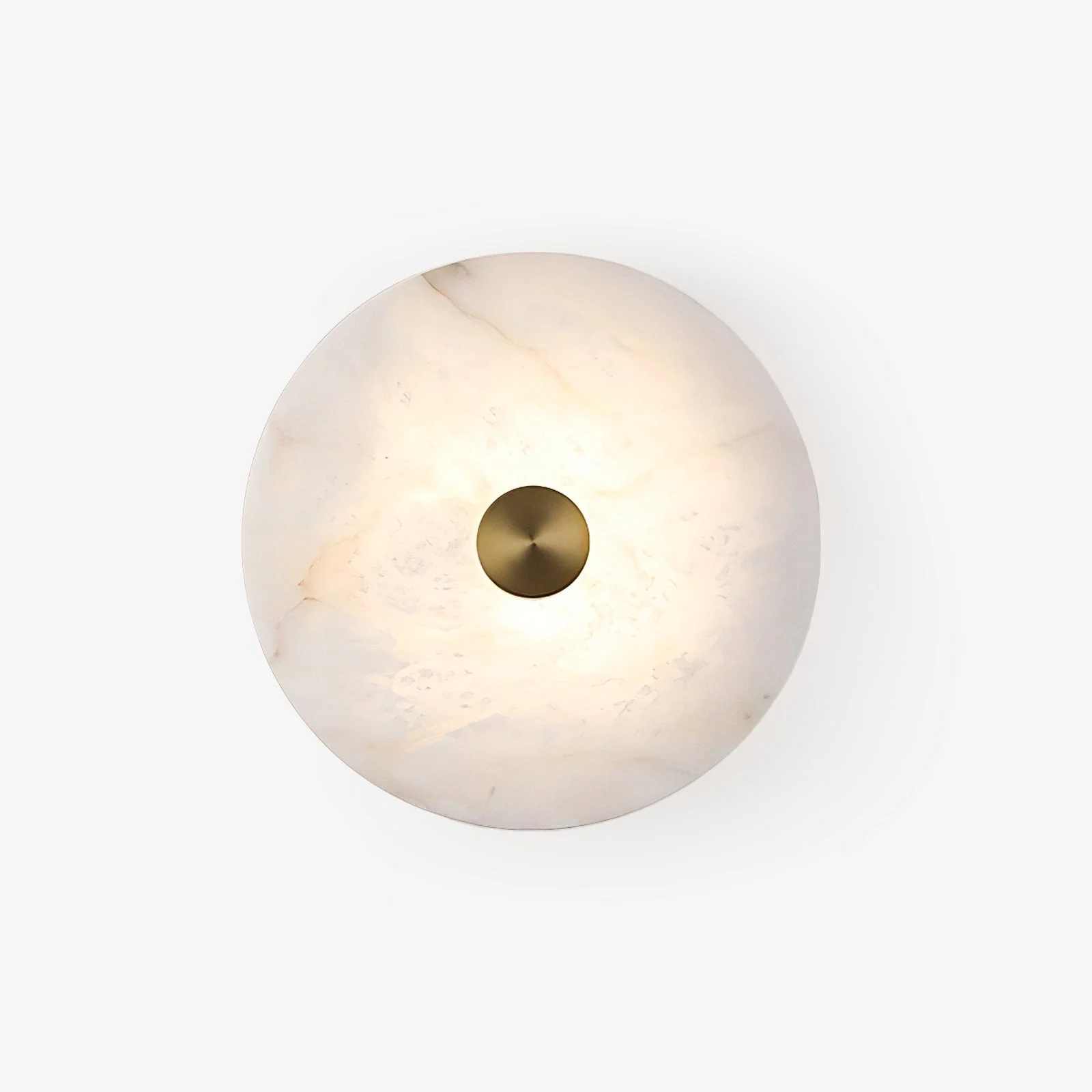 Breathable Disc Shaped Alabaster Wall Light Excellent