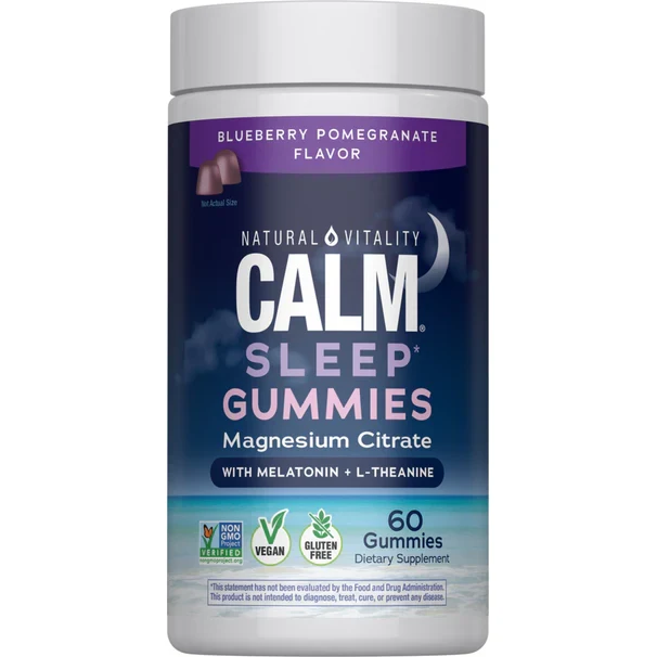 Casual Natural Vitality CALM Sleep with Melatonin Gummies High-Grade