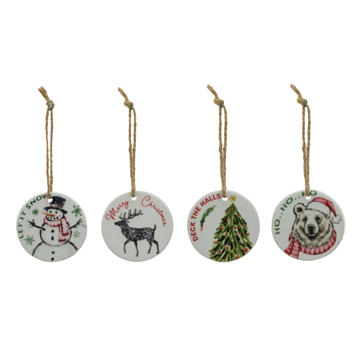 Fashionable Holiday Ornaments with Sayings Fast