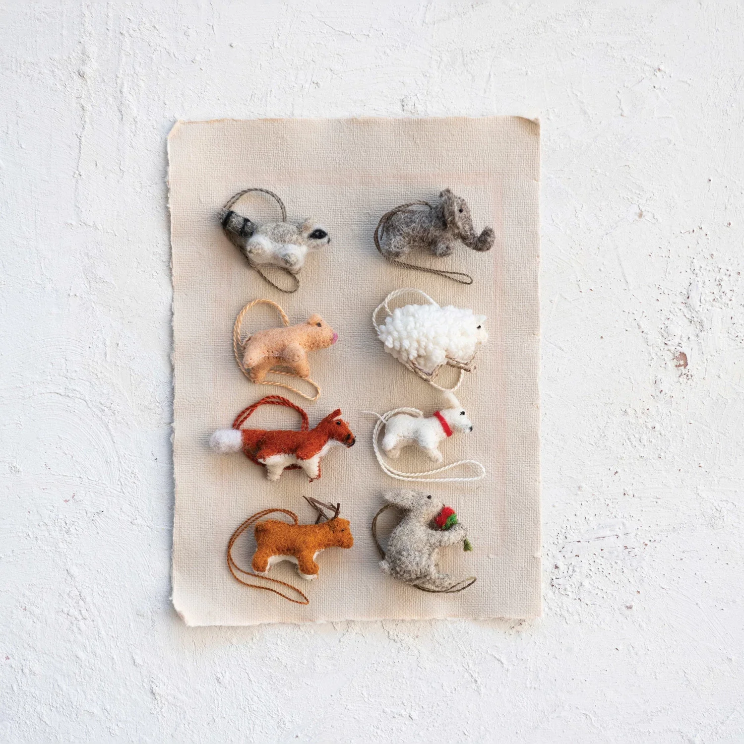 Easy-to-Use Wool Felt Animal Ornaments Functional