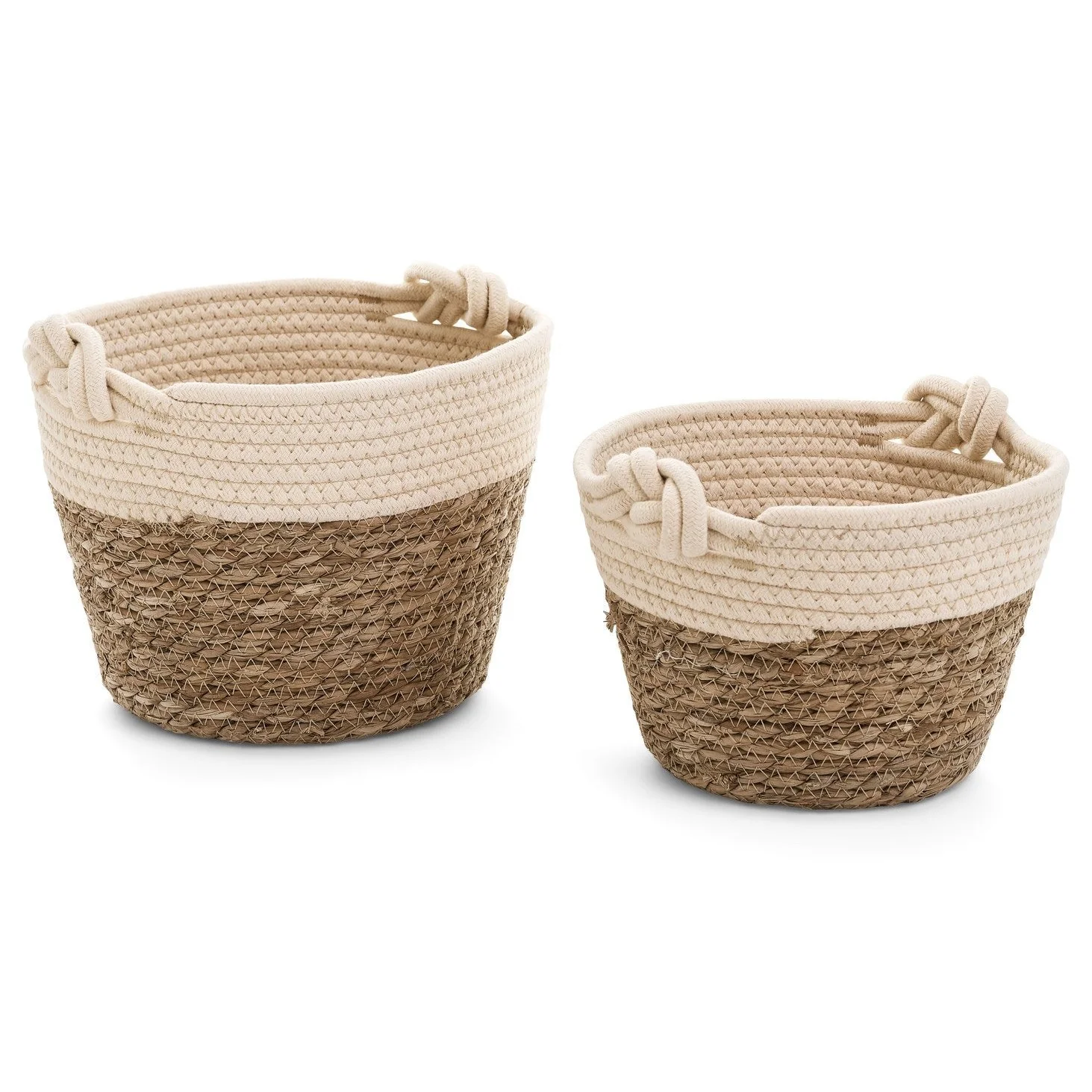 Innovative Bask Cot grs Knotted Handles Cr-nat Proven