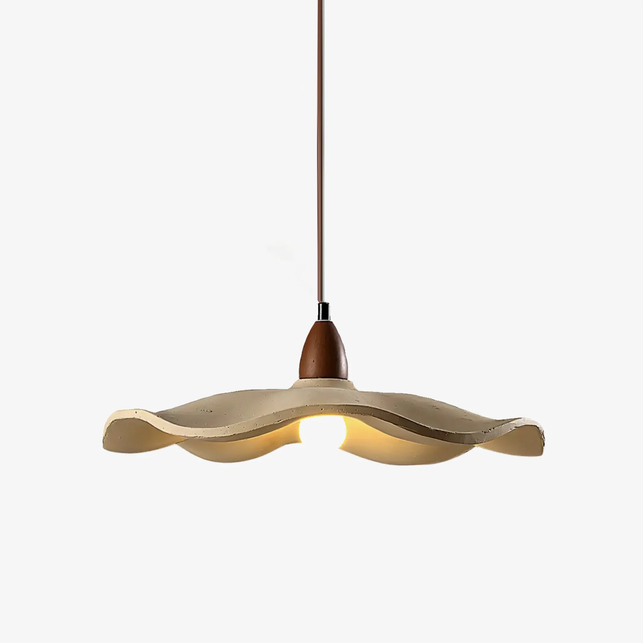 Trusted Cement Wave Pendant Light Safe