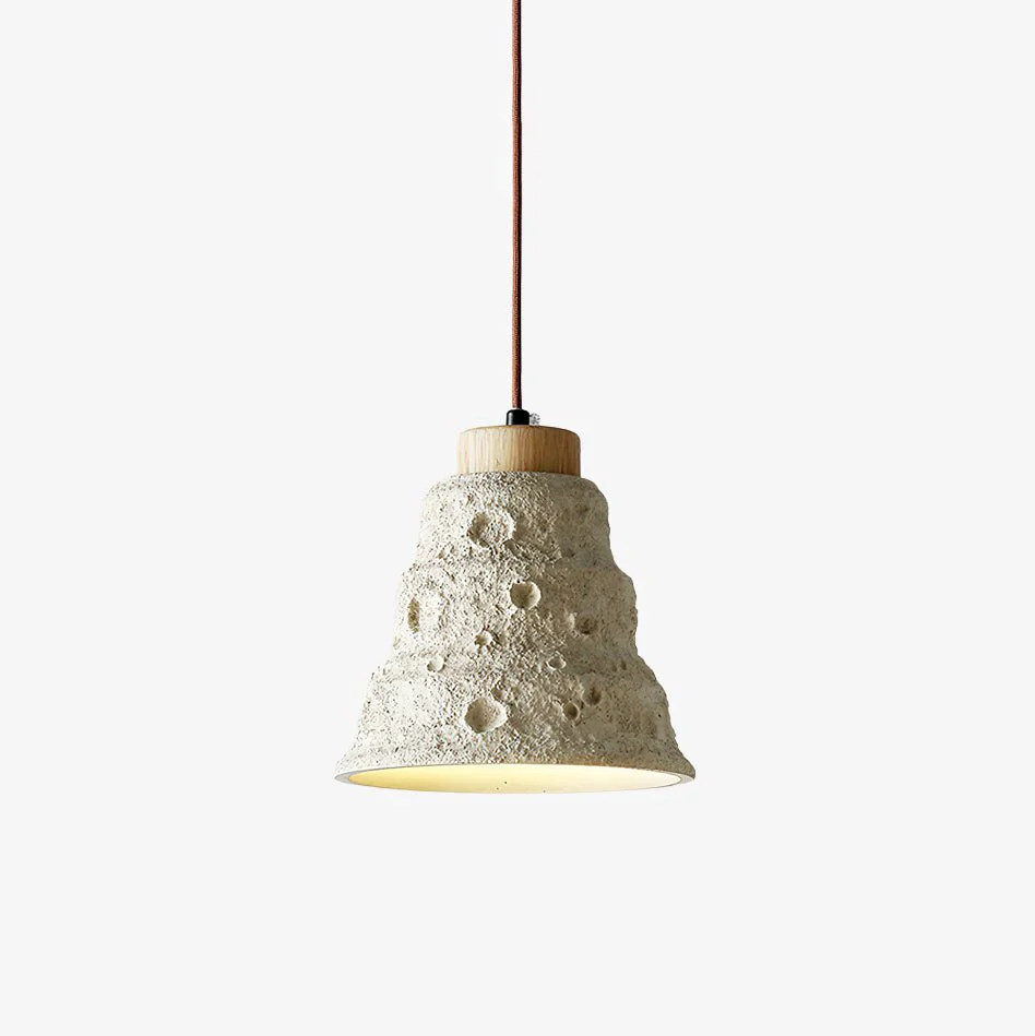 Practical Stone Bell Pendant Light Effective