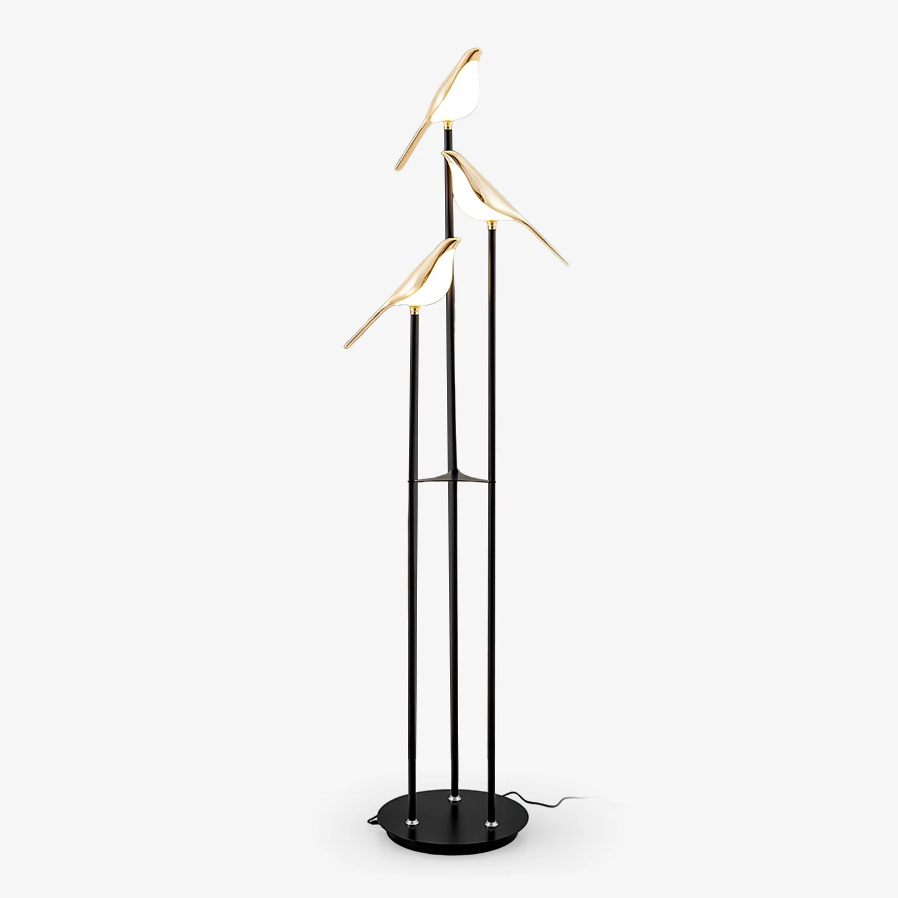 Smooth Magpie Perch Floor Lamp Lightweight