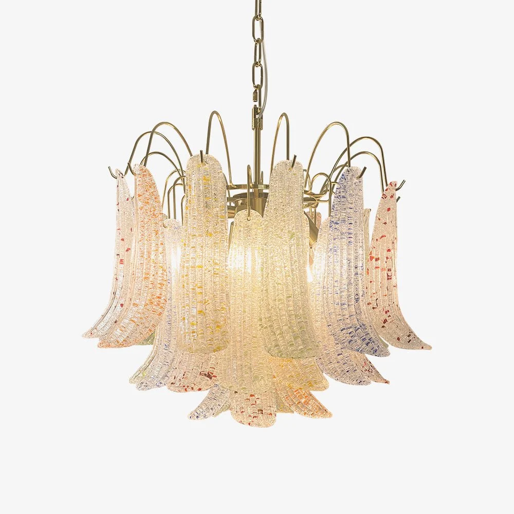 Eco-Friendly Venini Colorful Murano Glass Chandelier Lightweight