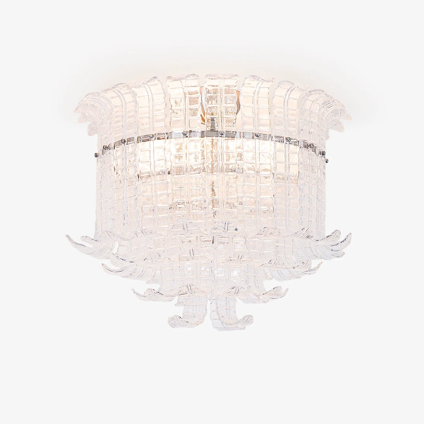 Environmentally Friendly Calista Murano Glass Ceiling Lamp Superior