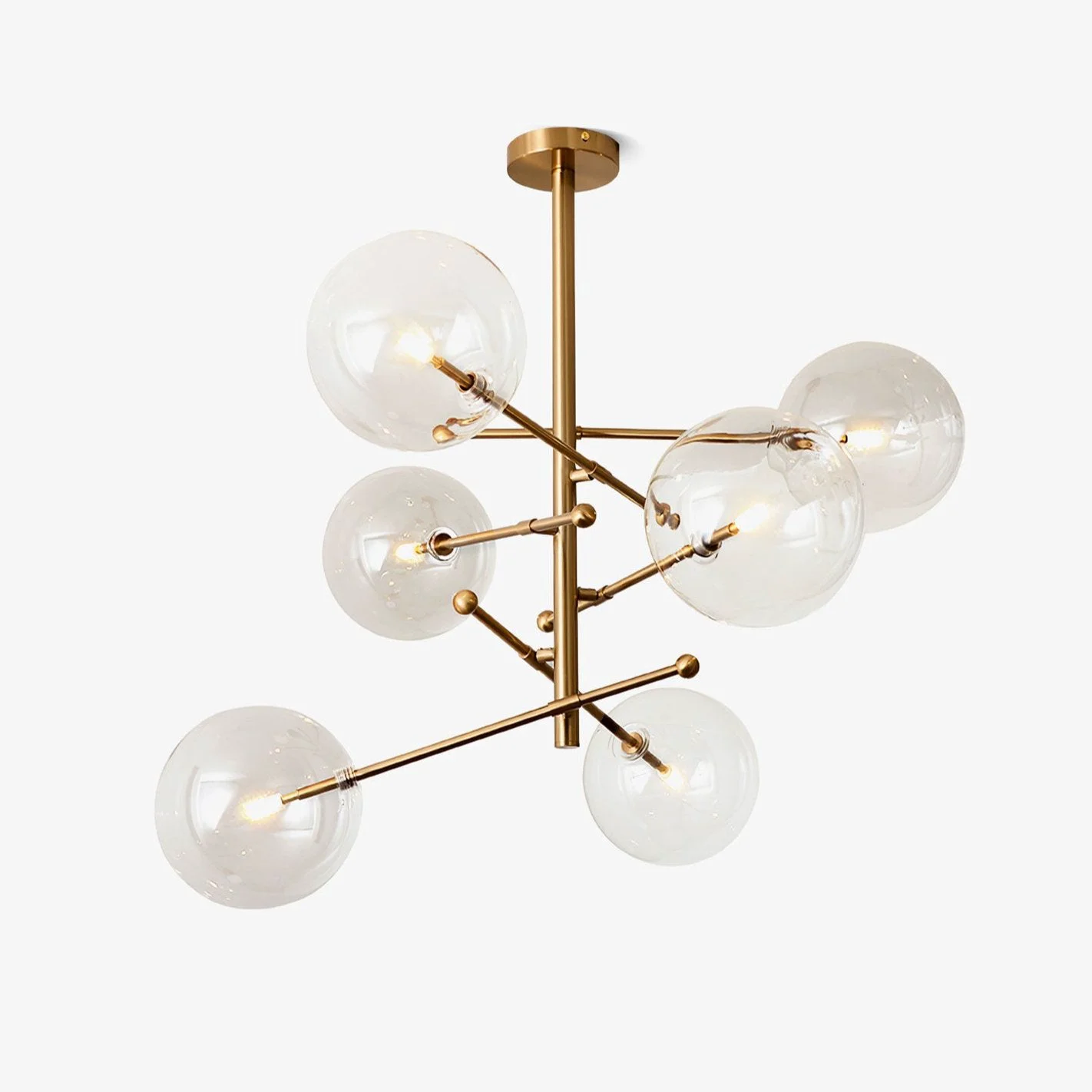Fast Glass Globe Mobile Chandelier Carefully Designed