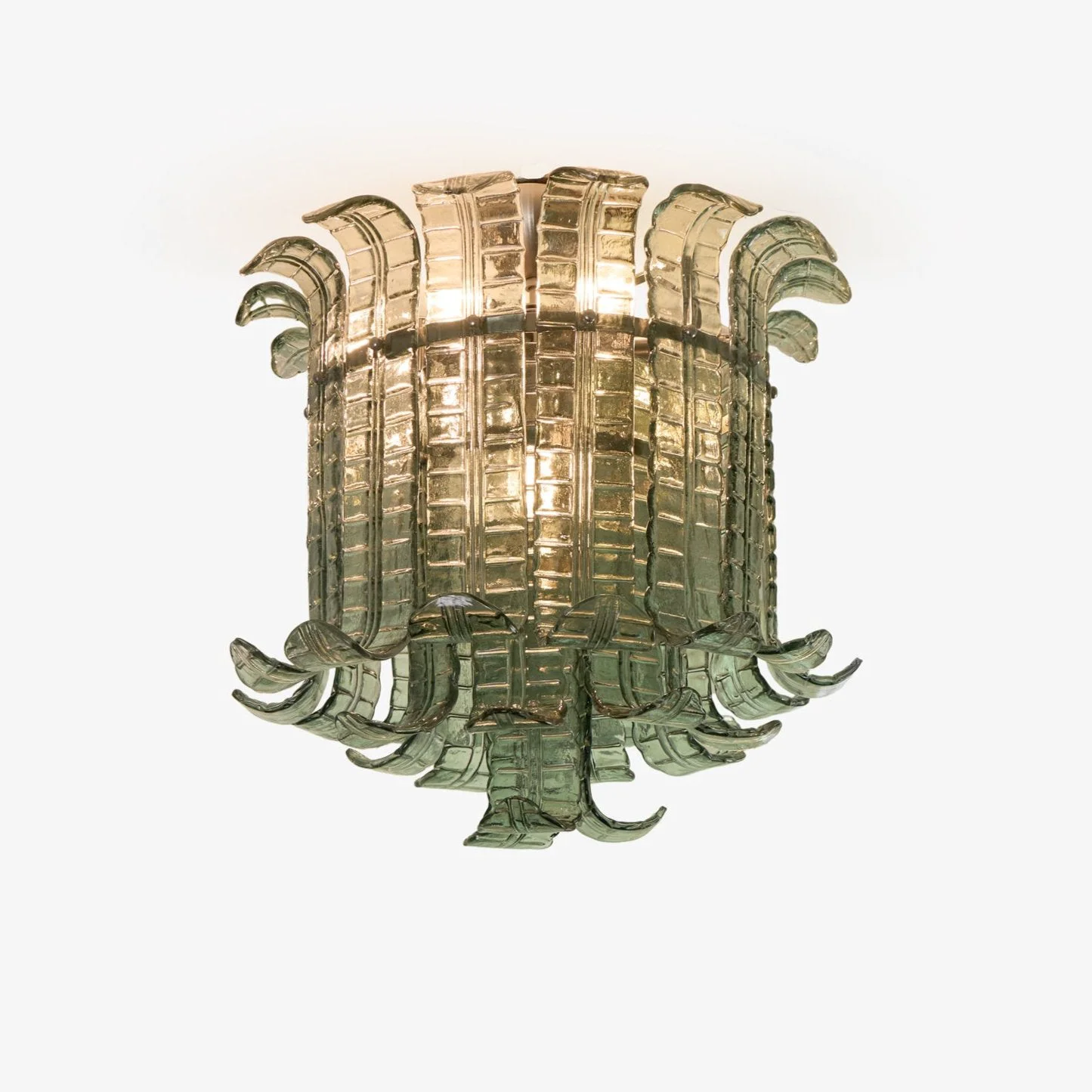 Fine Valeria Murano Glass Ceiling Lamp Traditional