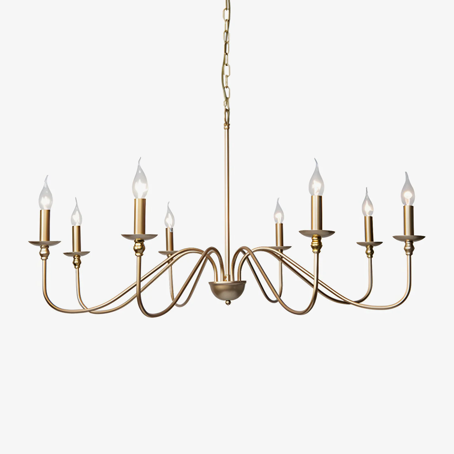 Dependable Timeless Gold Candle Chandelier Reliable