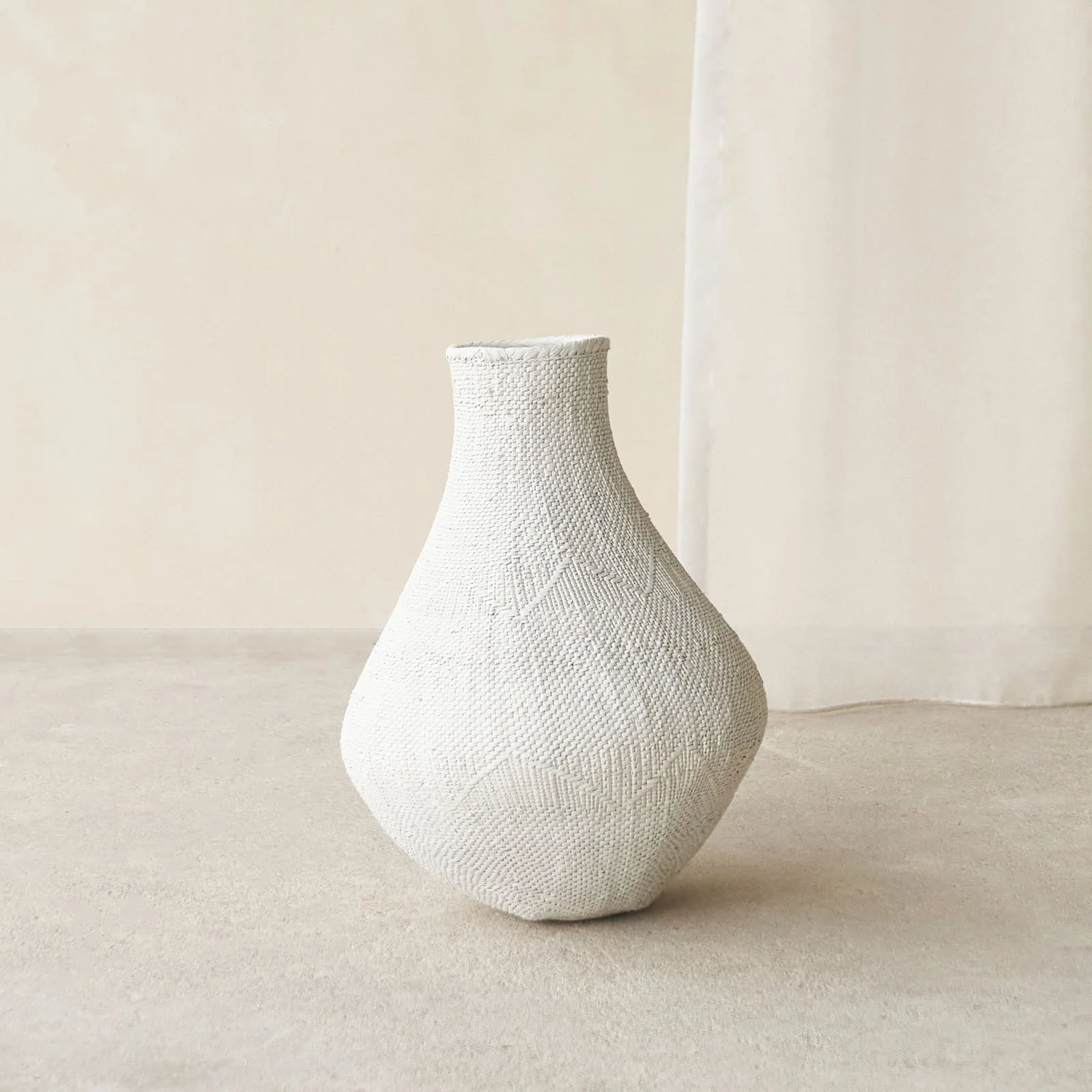 Detailed Basket Bulawayo - White Large Premium