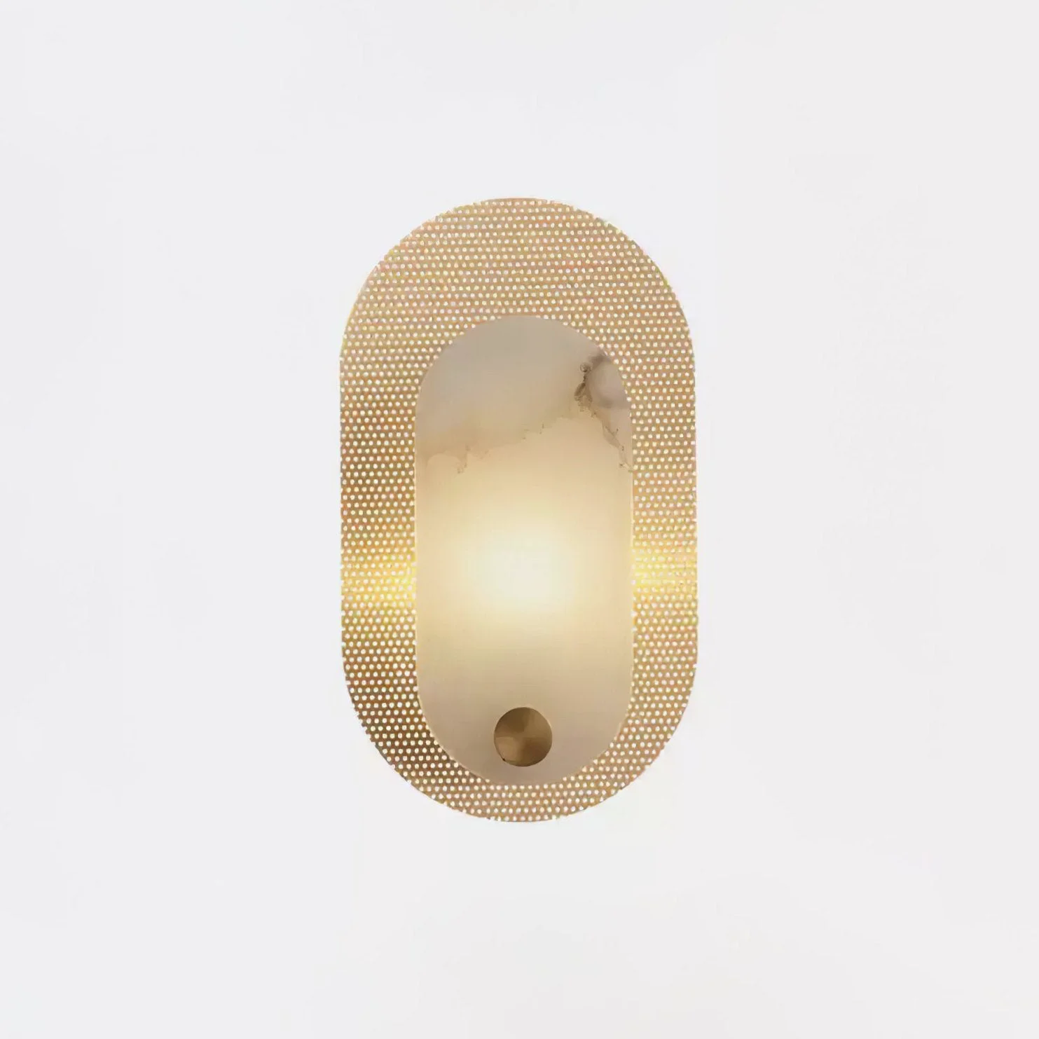 Trendy Harlan Alabaster Wall Light Elegant