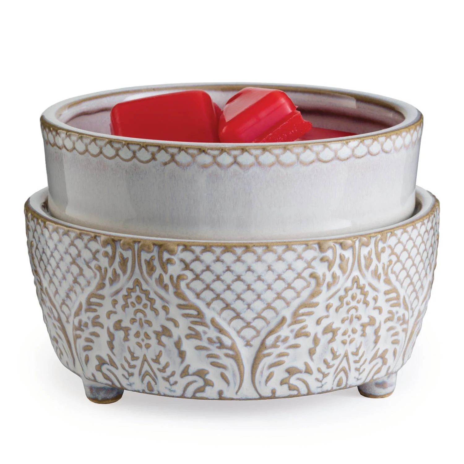 Functional 2-IN-1 Fragrance Warmer Vintage White Secure