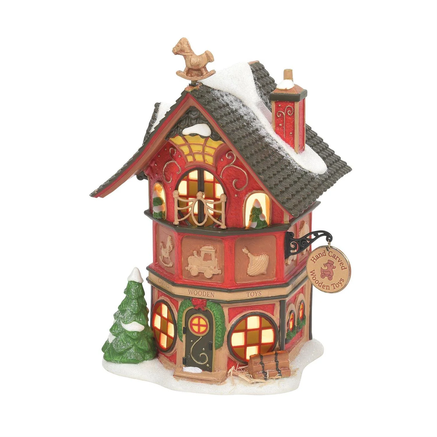 Innovative North Pole's Finest Wooden Toys North Pole Village Original