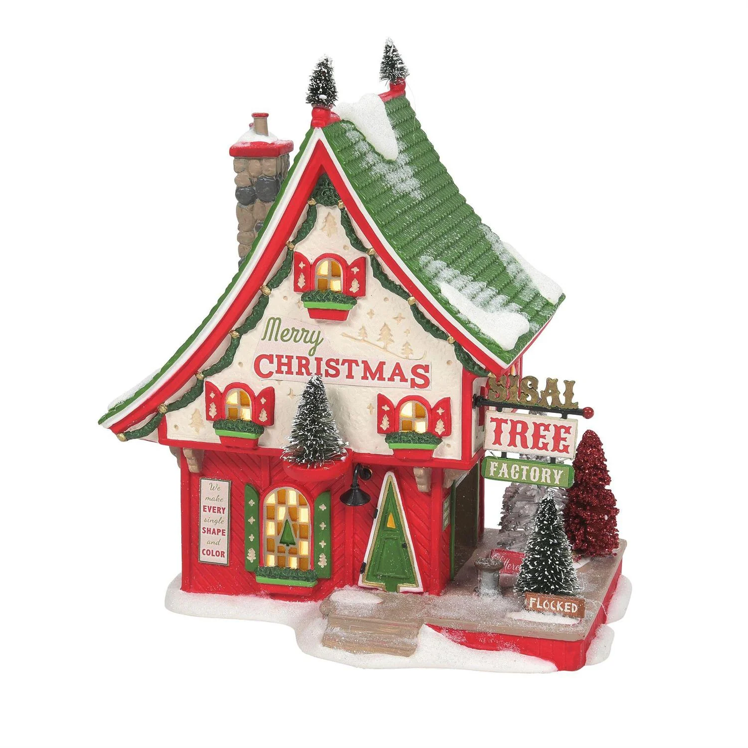 Environmentally Friendly North Pole Sisal Tree Factory North Pole Village Efficient