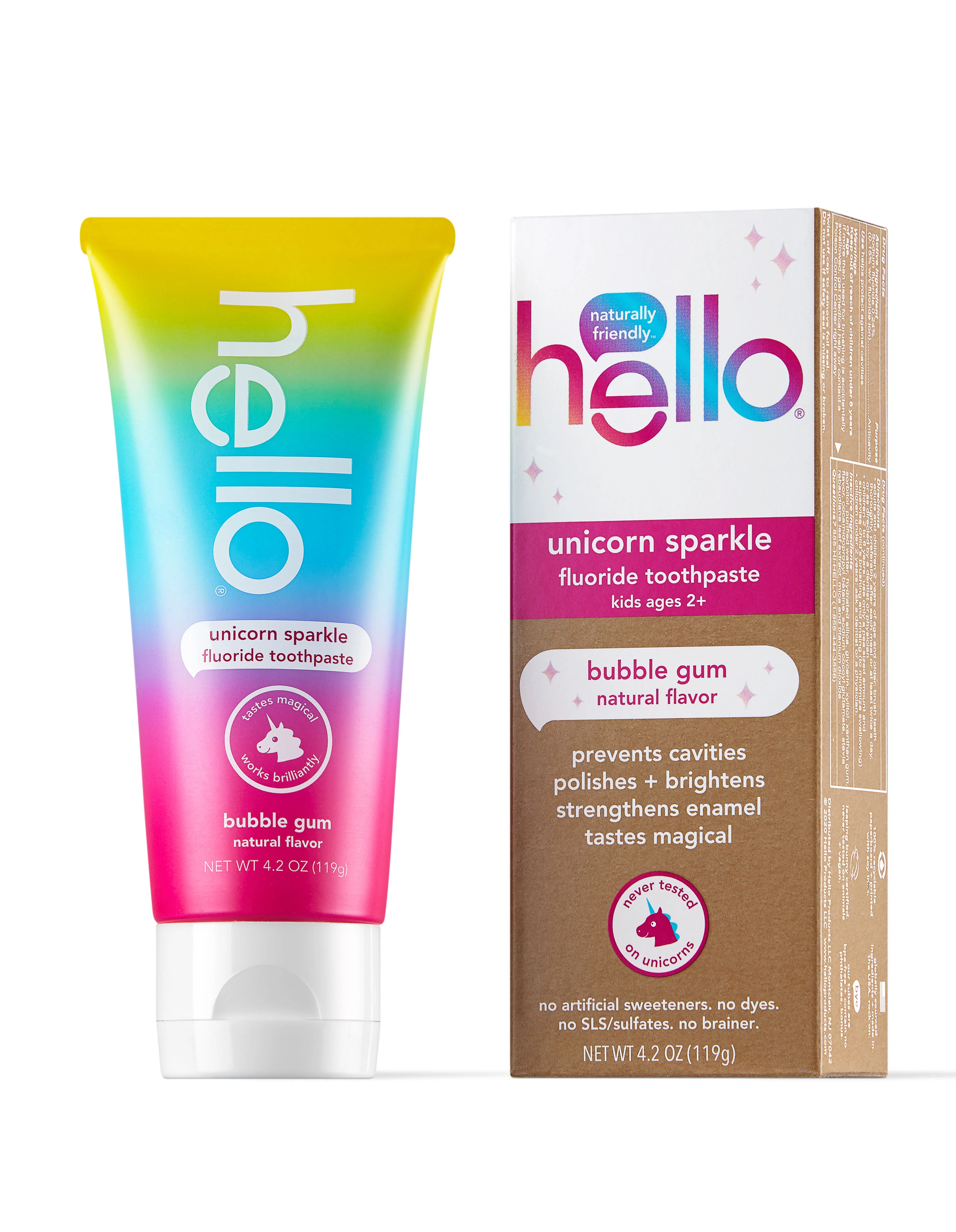 Smart hello Kids Unicorn Sparkle Fluoride Toothpaste Carefully Designed