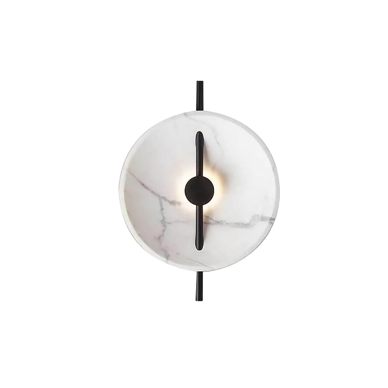 Fashionable Contemporary Resin Round Marble Wall Light Organic