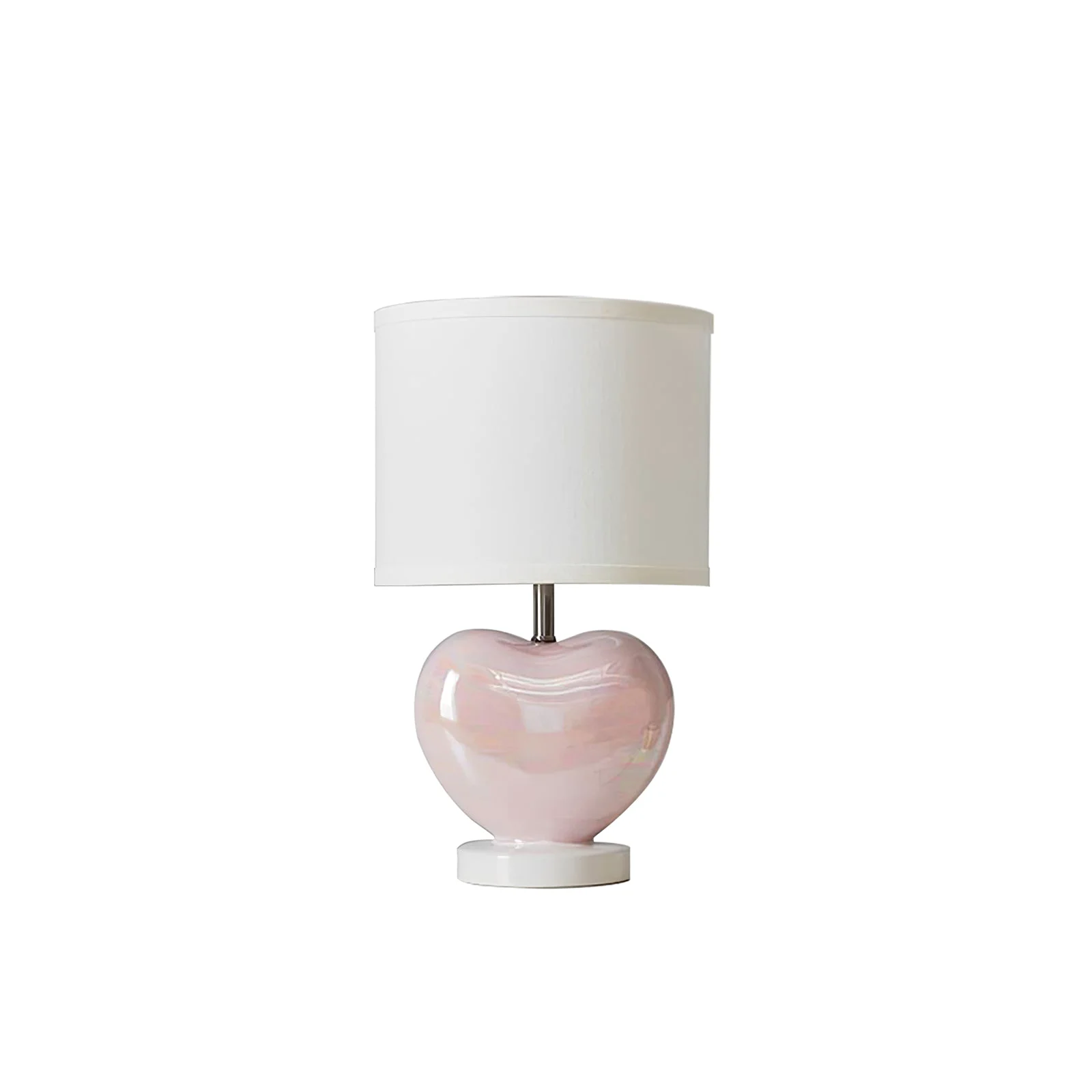 Easy-to-Use Pearlescent Heart Shape Table Lamp Professional