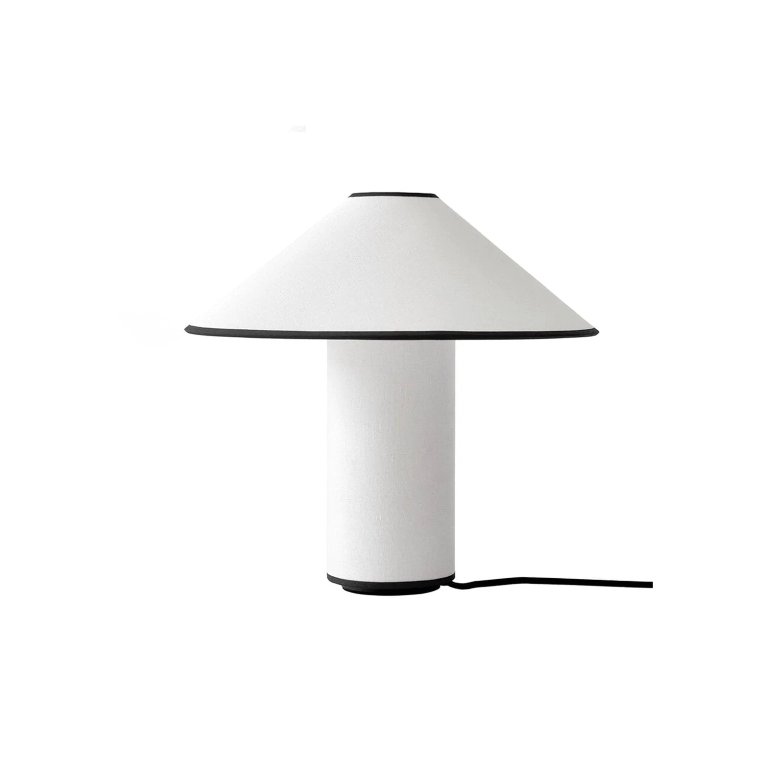 Excellent Red Trim Cone Shade Table Lamp Premium