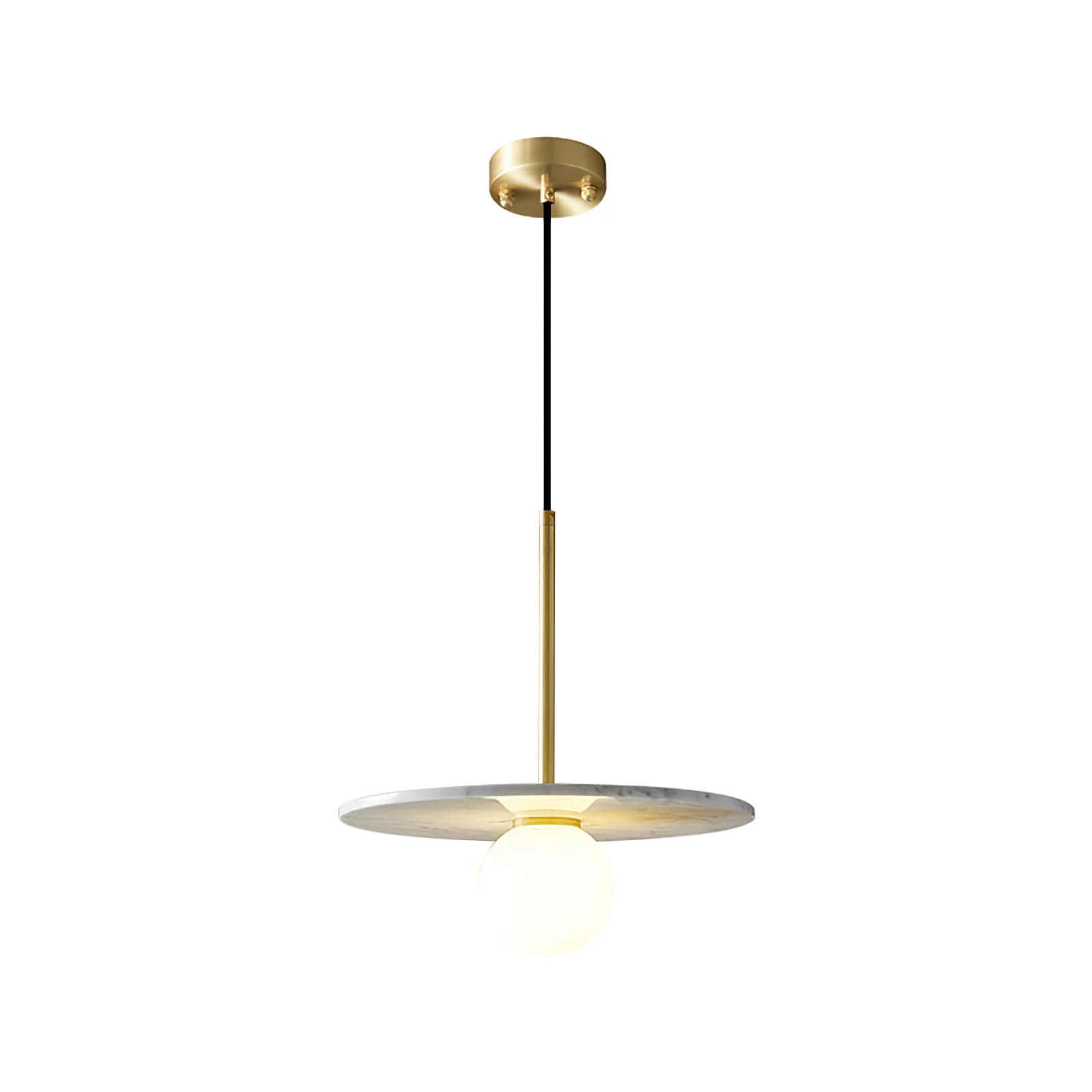 Carefully Designed Copper marble round chandelier World-Class