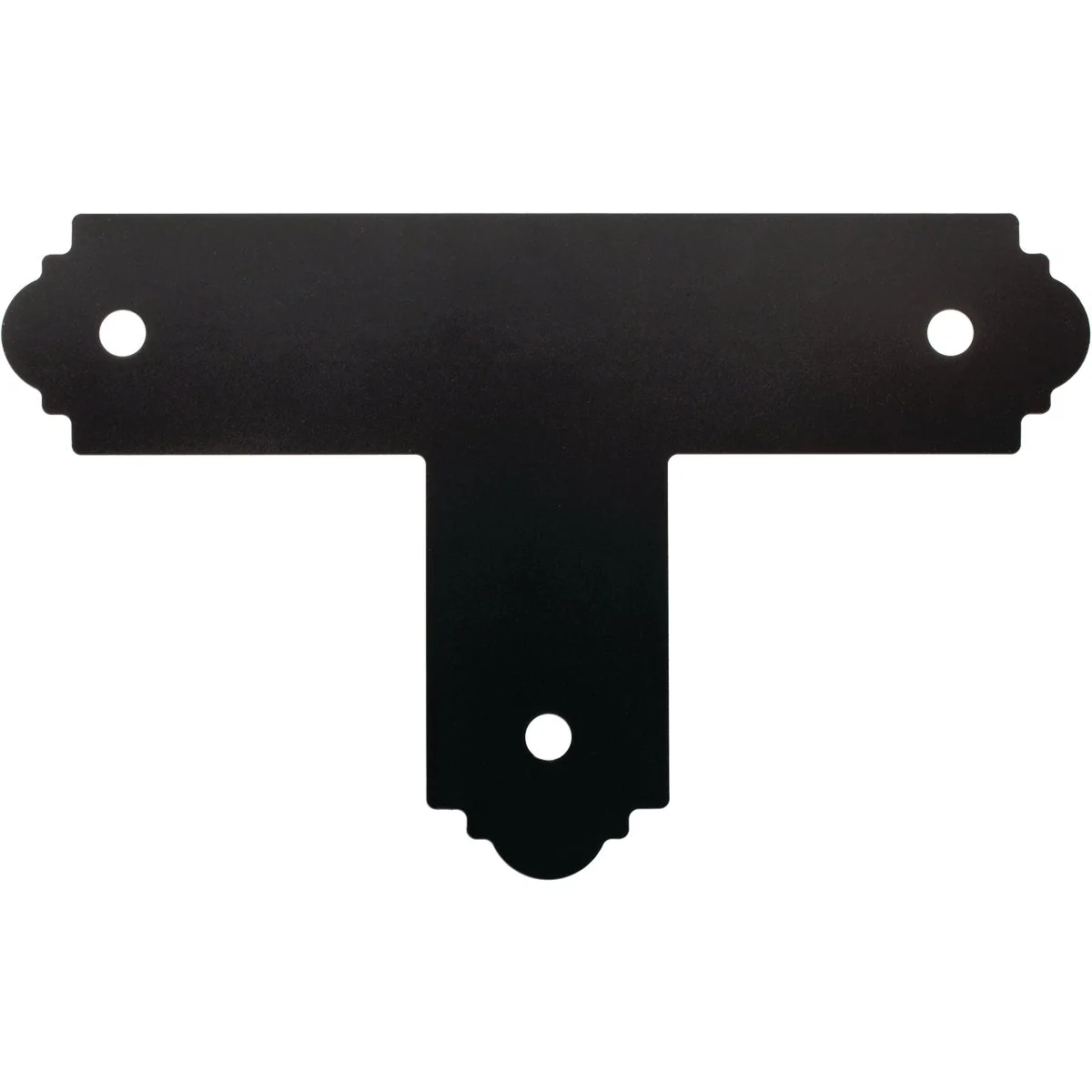Relaxed Simpson Strong-Tie Outdoor Accents 4 In. X 4 In. ZMAX Galvanized Steel Black T Strap Tie Refined