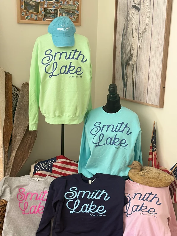 Long-Lasting Smith Lake Sweatshirts - PUFF Ink Tultex Brand Durable