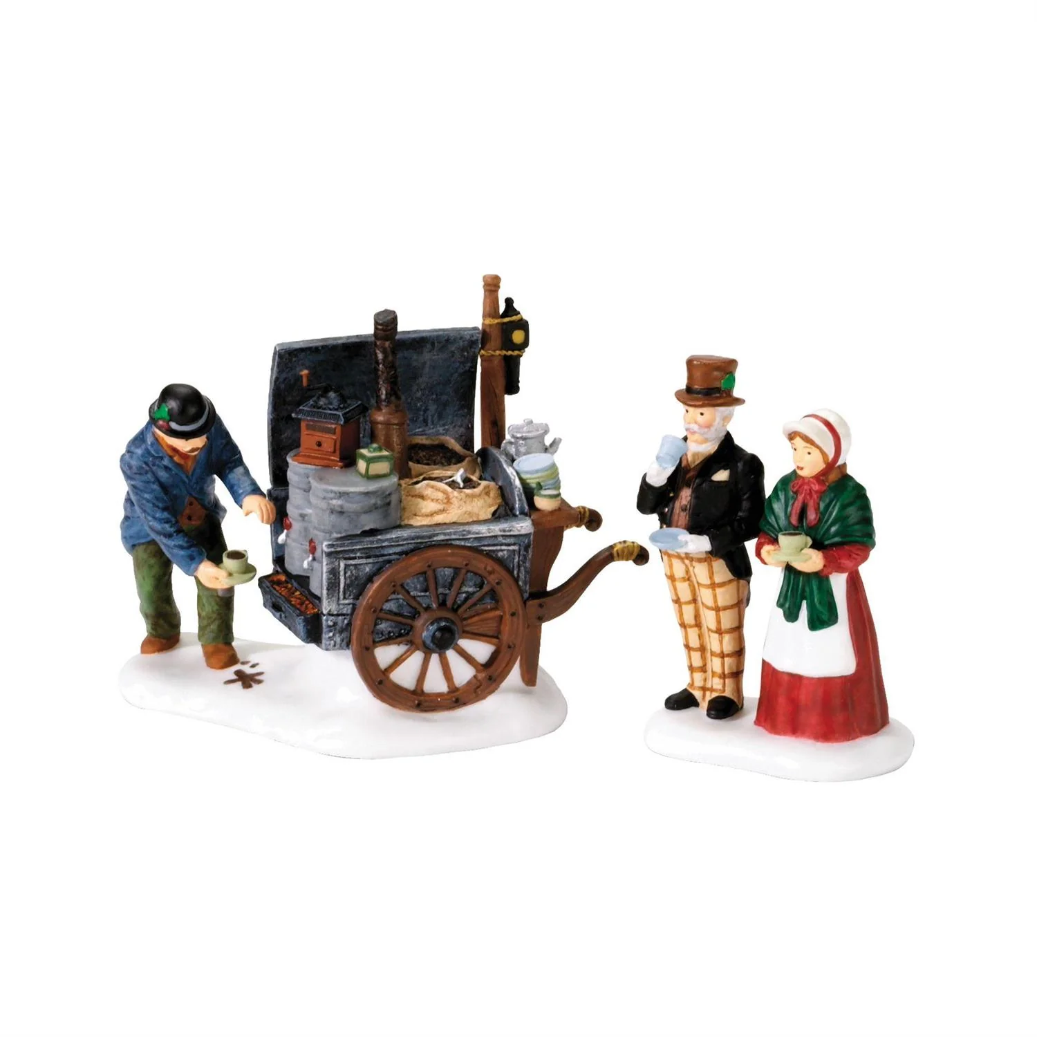 Trusted The Coffee Stall Dickens Village 2 pc Original Design