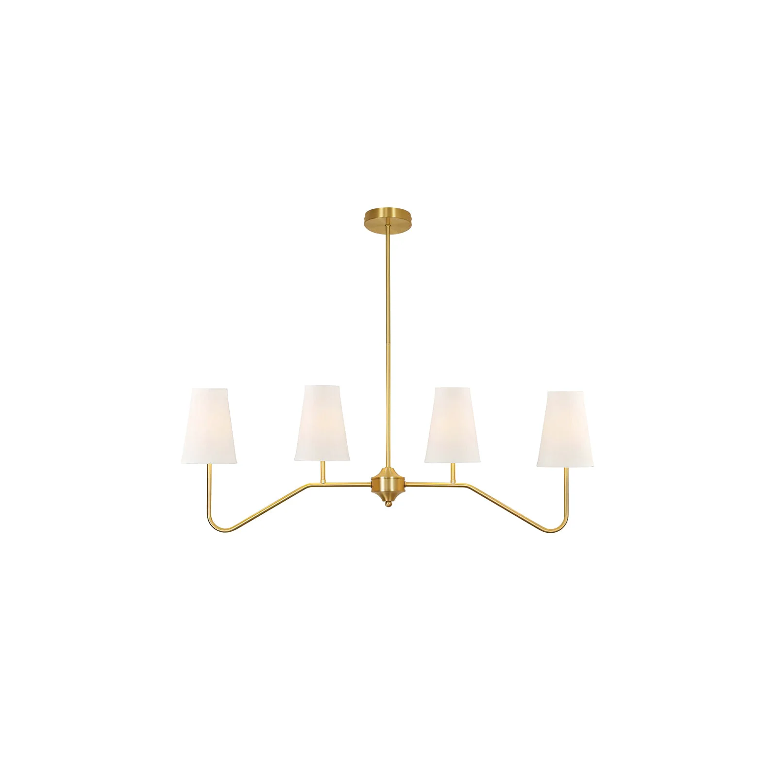 Fast Daphne Brass Linear American Chandelier Versatile