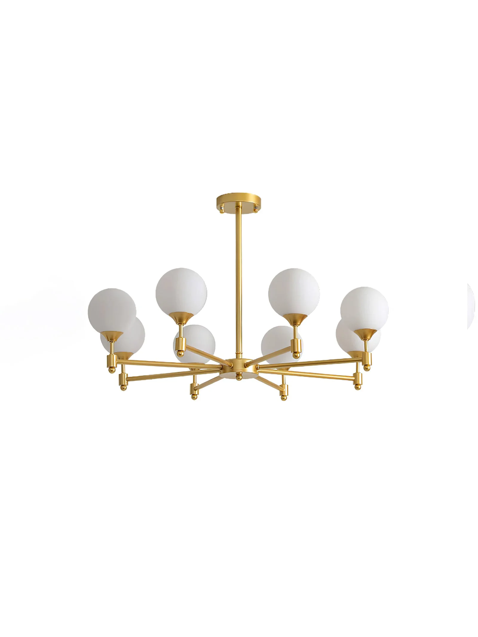 Eco-Friendly Brass Globe Mid-Century Modern Chandelier Quality
