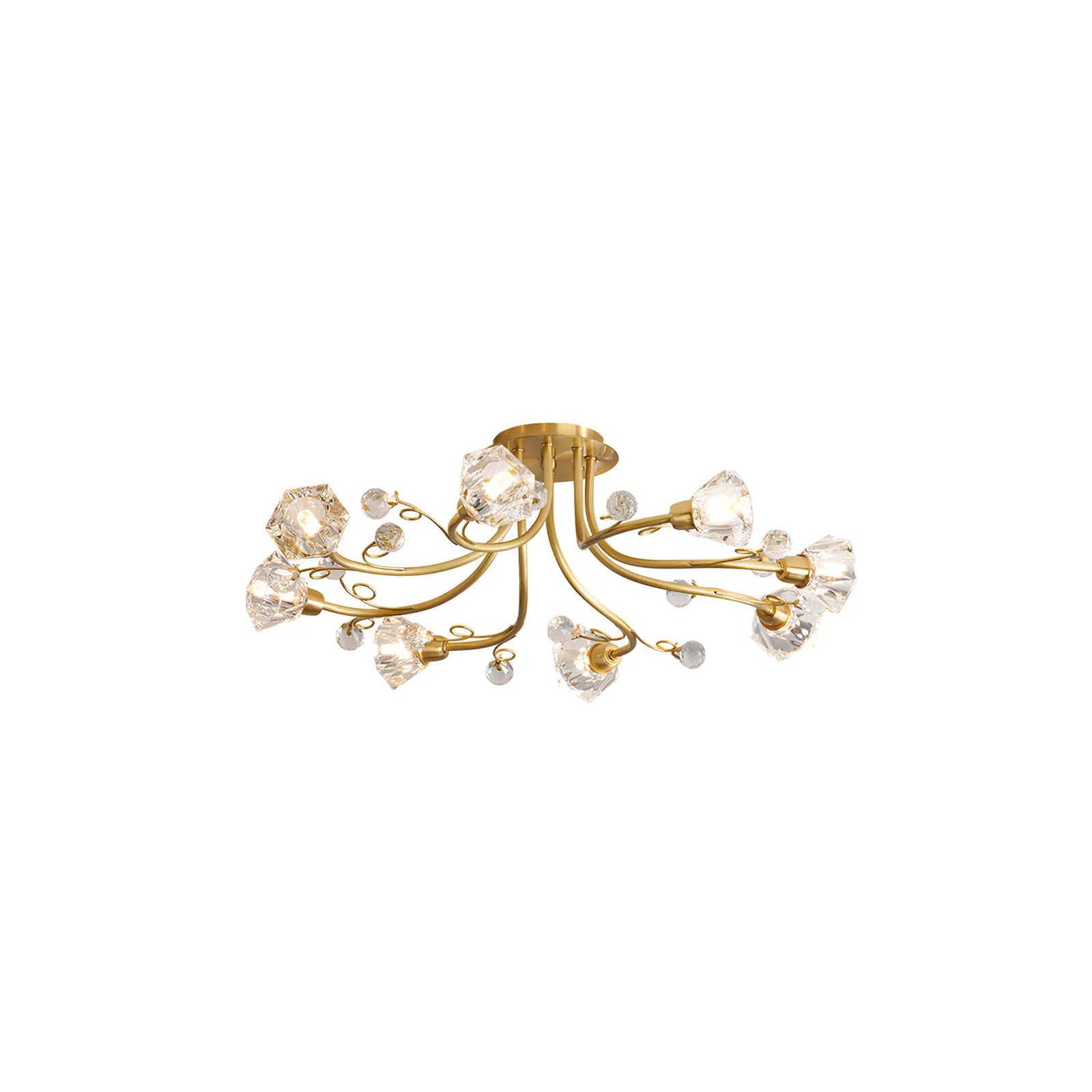 Classic 8-head flower ceiling lamp Breathable