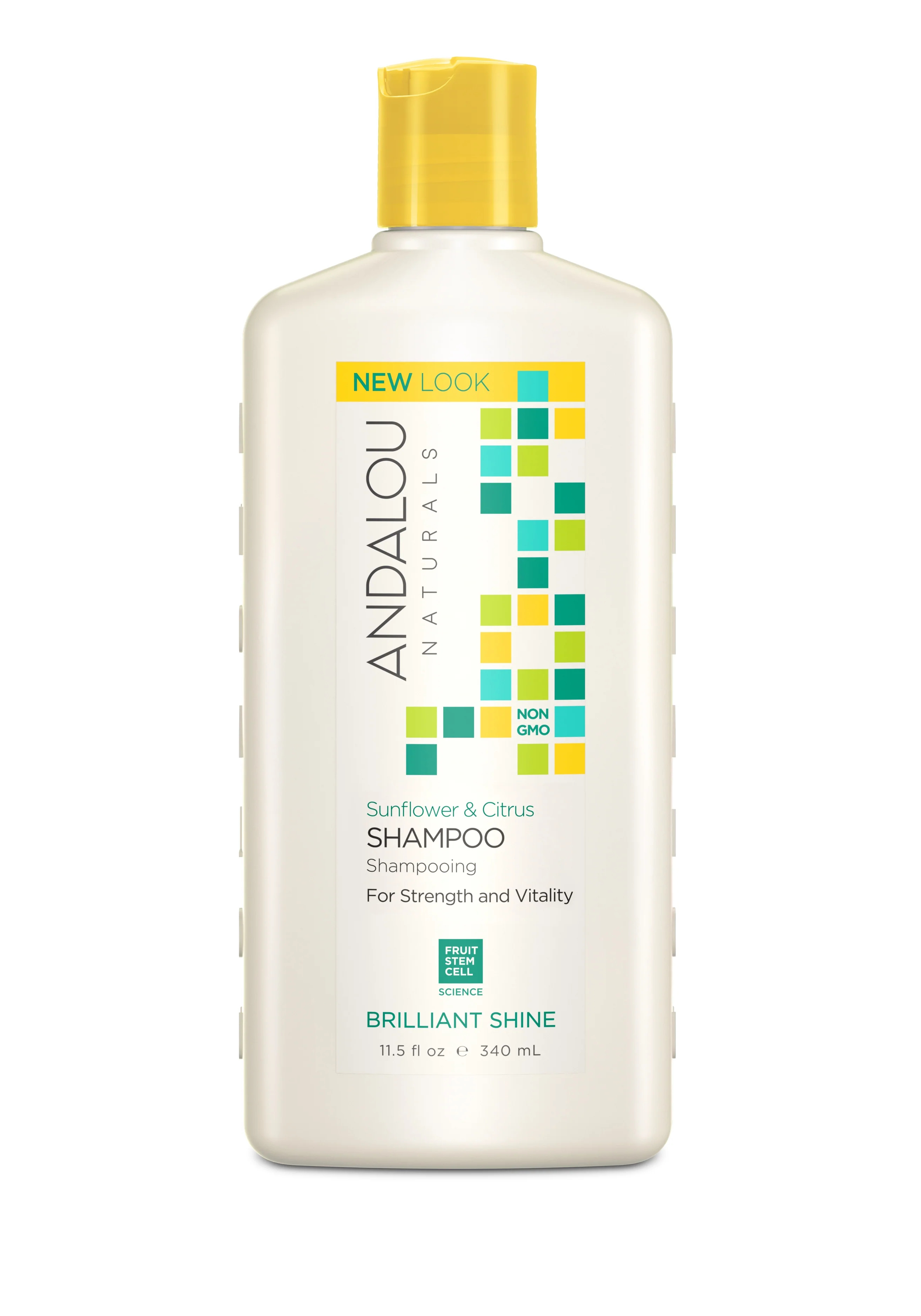 Elegant Andalou Naturals Brilliant Shine Sunflower Citrus Shampoo Refined