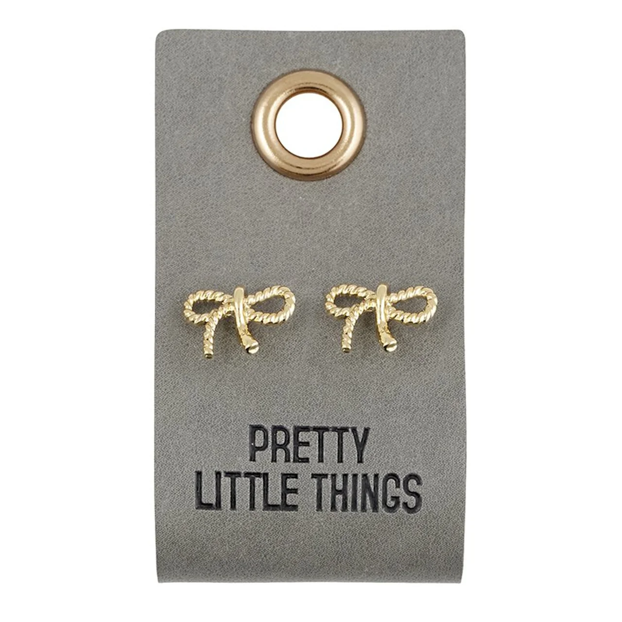Optimized Bow Earrings Leather Gift Tag Exclusive